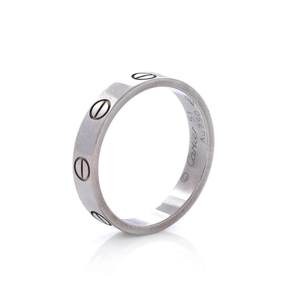 Cartier Love Wedding Band Ring 18K White Gold