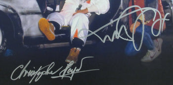 Michael J Fox/Christopher Lloyd Sign/Auto 16X20 Photo Back To Future Jsa 173699
