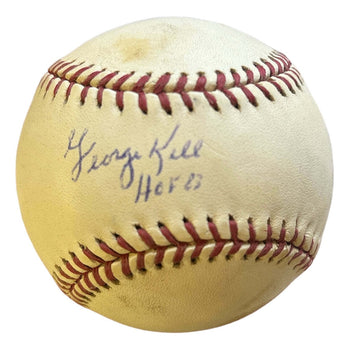 George Kell Autographed Official Major League Baseball