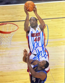 Udonis Haslem Autographed 8X10 Basketball Photo