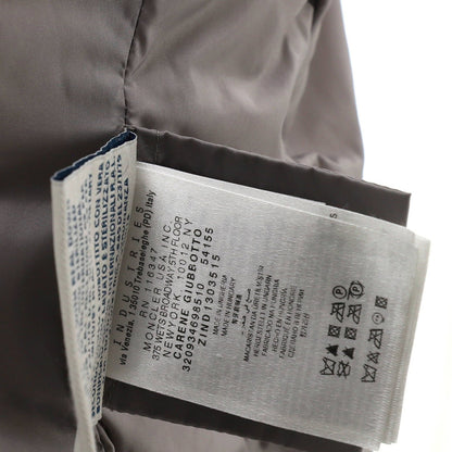 Moncler Women'S Collarless Zip Puffer Jacket Fur With Quilted Polyamide