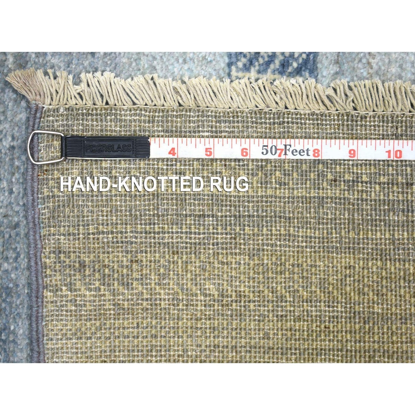 2'8"X7'8" Gray Afghan Kashkuli Gabbeh Design Wool Hand Knotted Runner Rug