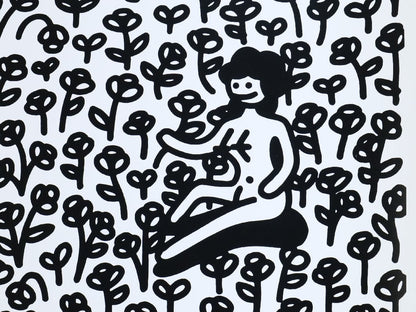 Yok Rotten Flowers 2021 Silkscreen Art Print On Mohawk Supreme Paper