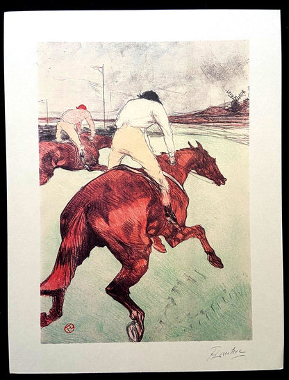 Henri De Toulouse-Lautrec Mourlot 1952 Coa Signed Stamp Published