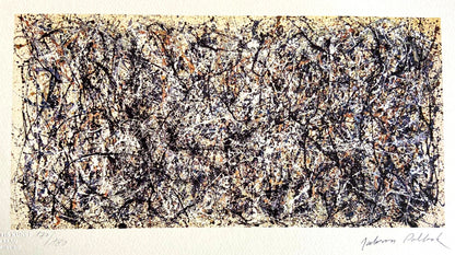 Jackson Pollock Lithograph Coa Signed Numbered By