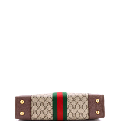 Gucci Ophidia Cut Out Handle Tote Gg Coated Canvas Medium