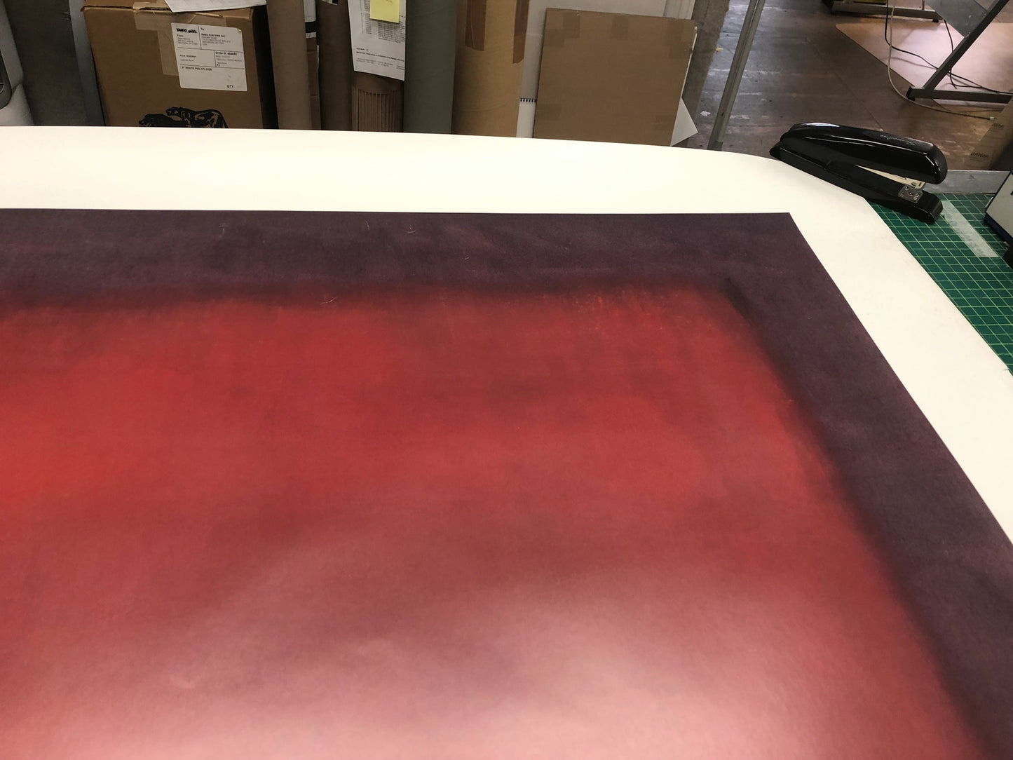 Mark Rothko Untitled () " Poster Modernism Red Orange Purple