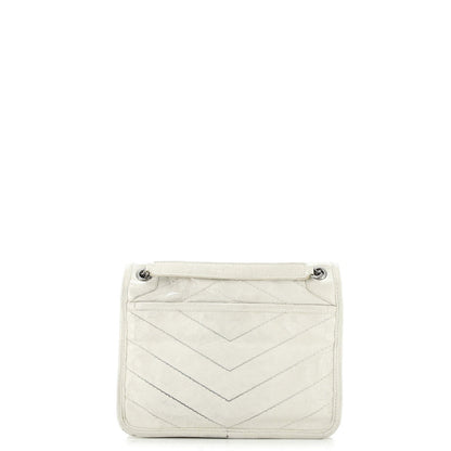 Baby Saint Laurent Niki Chain Flap Bag Matelasse Chevron Leather