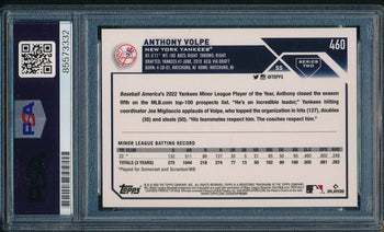 Anthony Volpe Signed/Auto On Card 2023 Topps Rc
