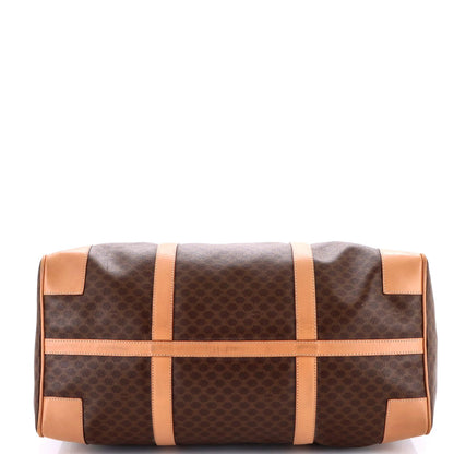 Celine Vintage Duffle Bag Macadam Coated Canvas Large