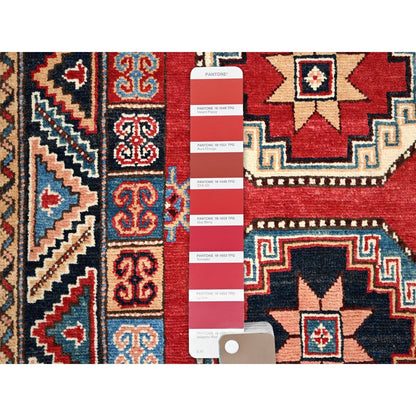 2'8"X9'9" Bolero Red Special Kazak 100% Wool Hand Knotted Runner Rug