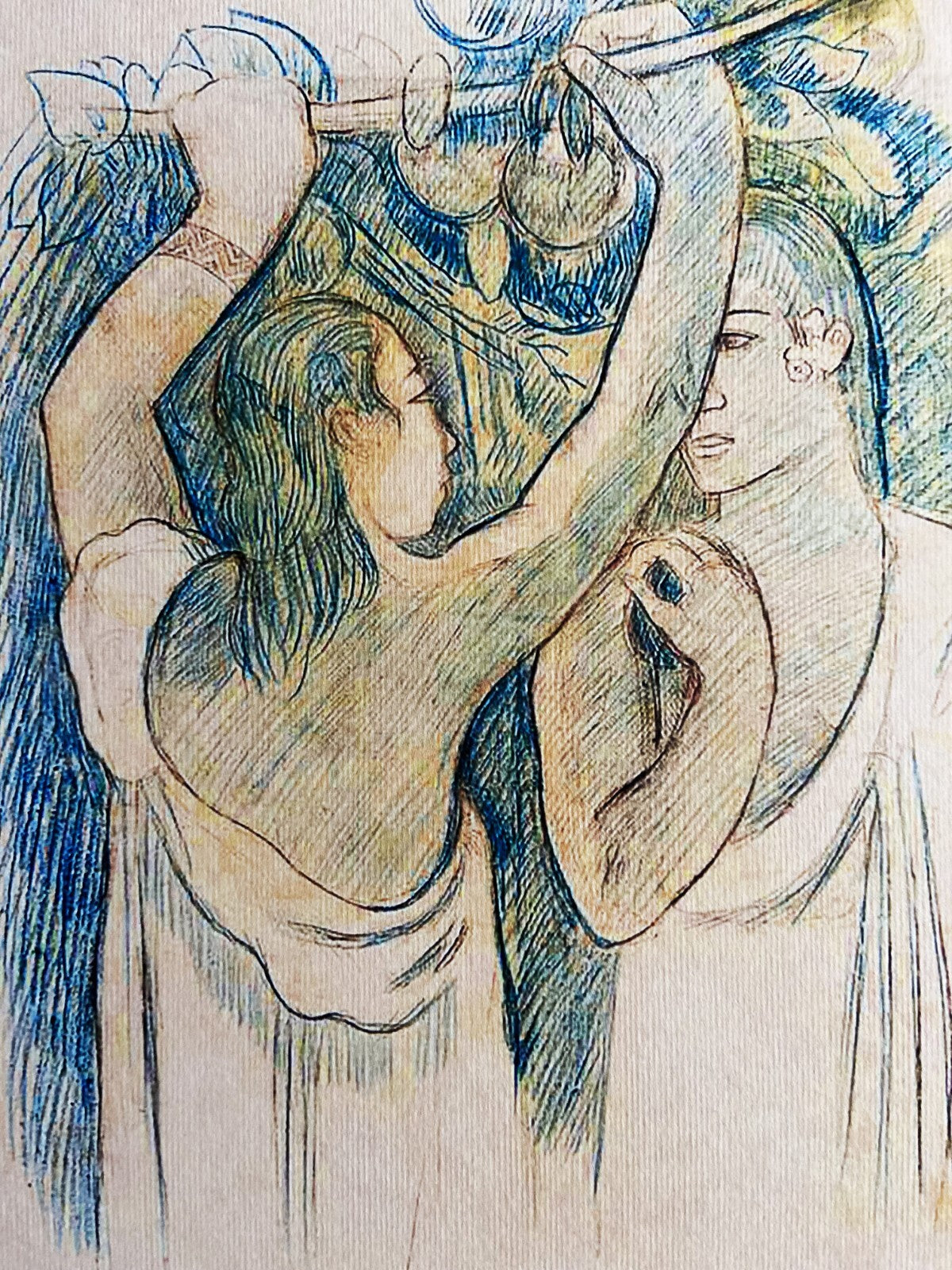 Paul Gauguin Lithograph 1960 Coa Signed Numbered -Egon Schiele