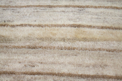 Hand-Knotted Beige Brown Tribal Gabbeh Oriental