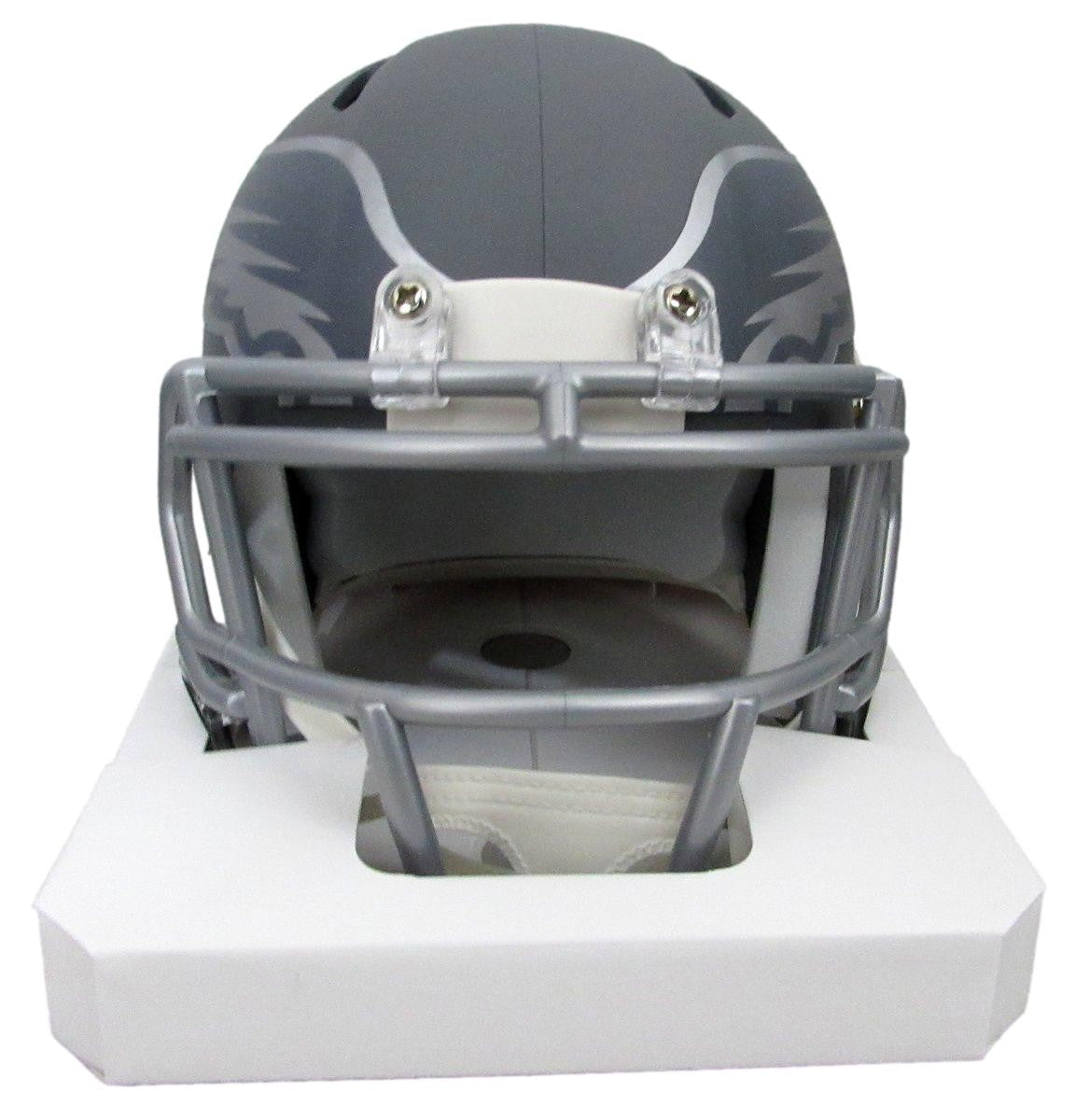 Nolan Smith Signed/Auto Slate Mini Football Helmet Eagles Jsa 193468