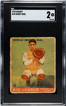 Muddy Ruel 1933 Goudey #18 Sgc 2