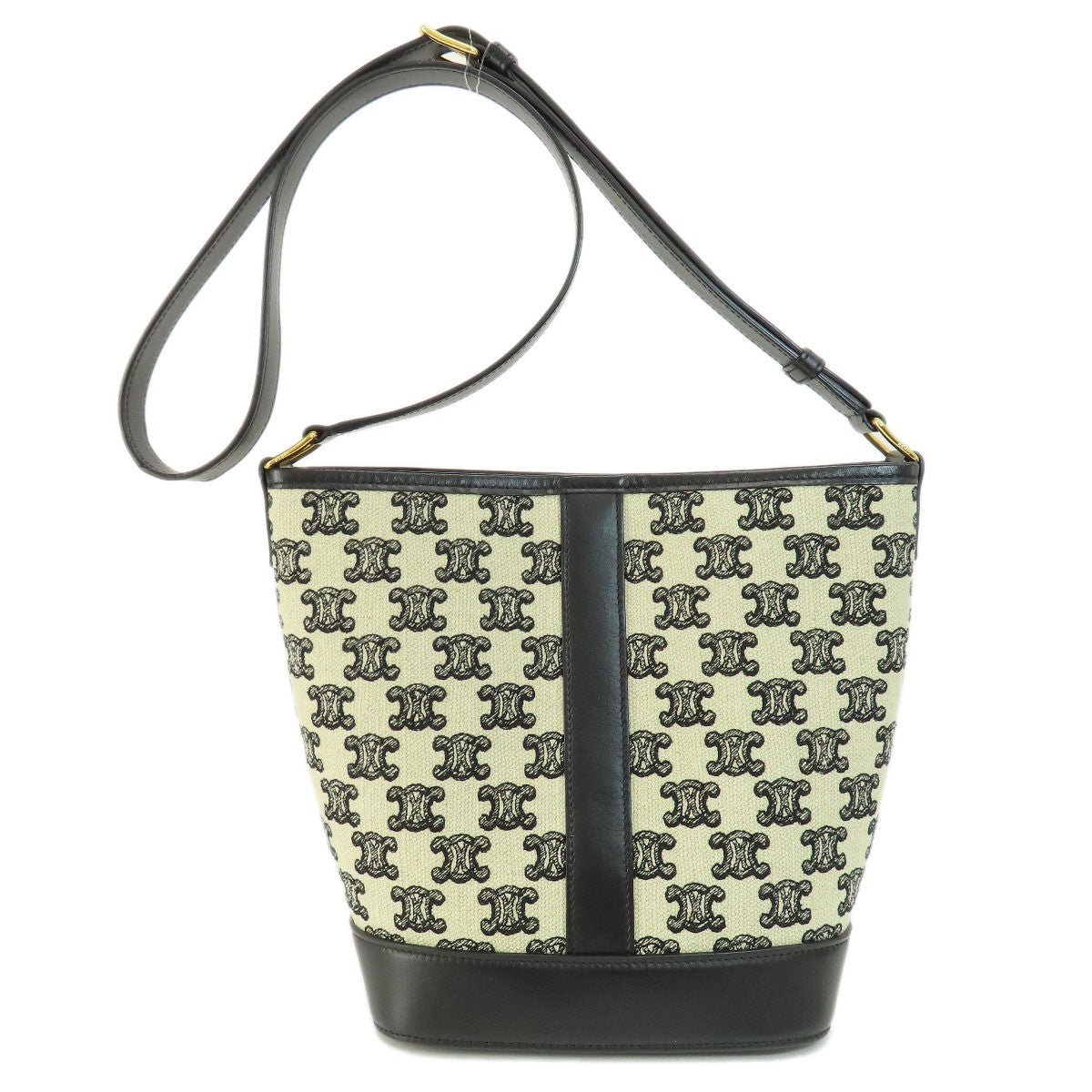 Canvas CELINE Small Bucket Triomphe Shoulder Bag