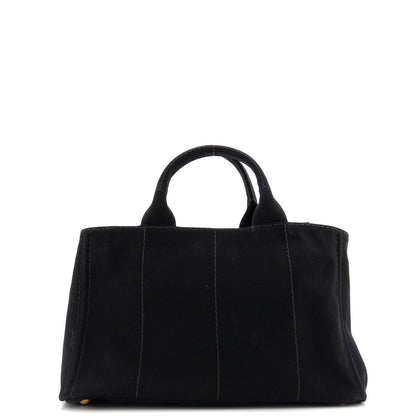 Prada Canapa Convertible Tote Canvas Large