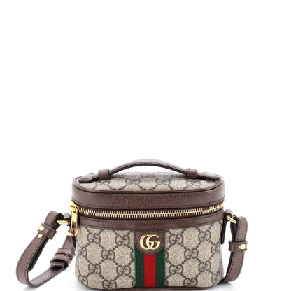 Mini Gucci Ophidia Top Handle Bag GG Coated Canvas