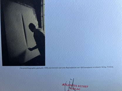 Lucio Fontana Lithograph 1978 - Signed Coa - Hand Numbered