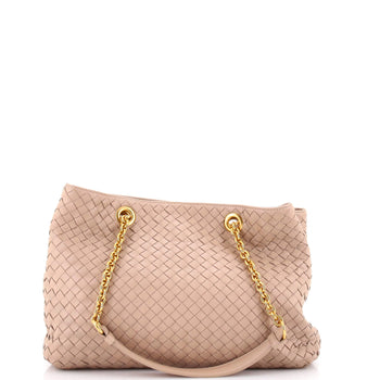 Bottega Veneta Double Chain Tote Intrecciato Nappa Medium