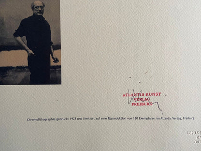 Mark Rothko Lithograph Coa Signature Stamp