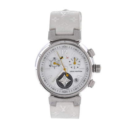 Louis Vuitton Tambour Lovely Cup Chronograph Quartz Watch Stainless Steel