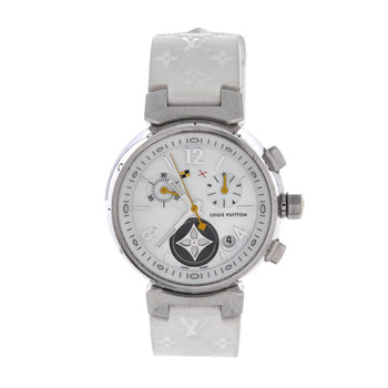 Louis Vuitton Tambour Lovely Cup Chronograph Quartz Watch Stainless Steel