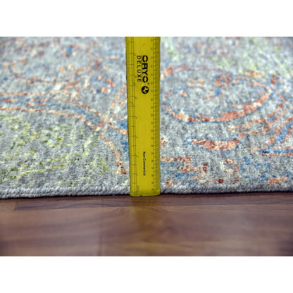 12'X15'2" Oversize Wool Obscured And Subtle Collection Oriental Rug