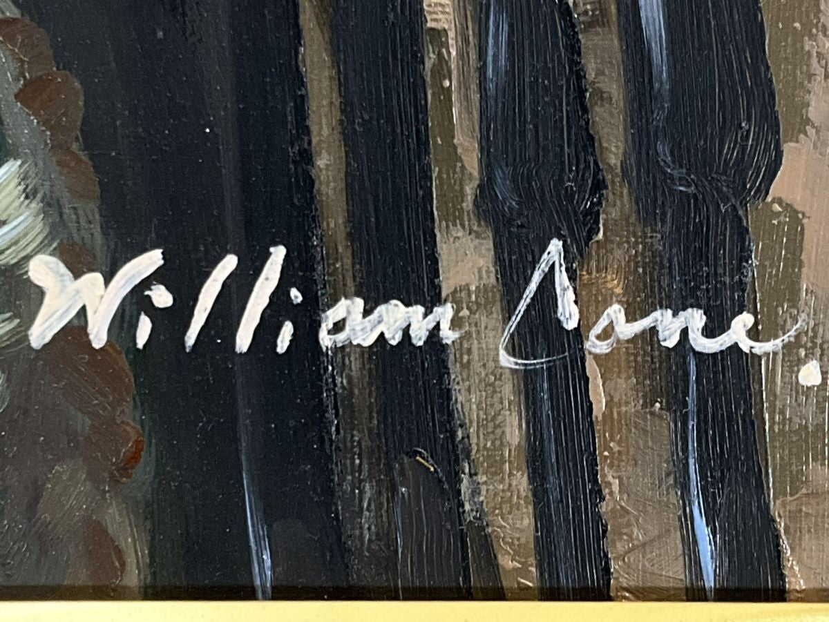 William Cane Original Oil Painting | Baroque Lady Portrait | Large Vintage Frame