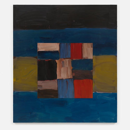 Sean Scully Original Exhibition Poster Print -Dark Yet Max Hetzler Gallery