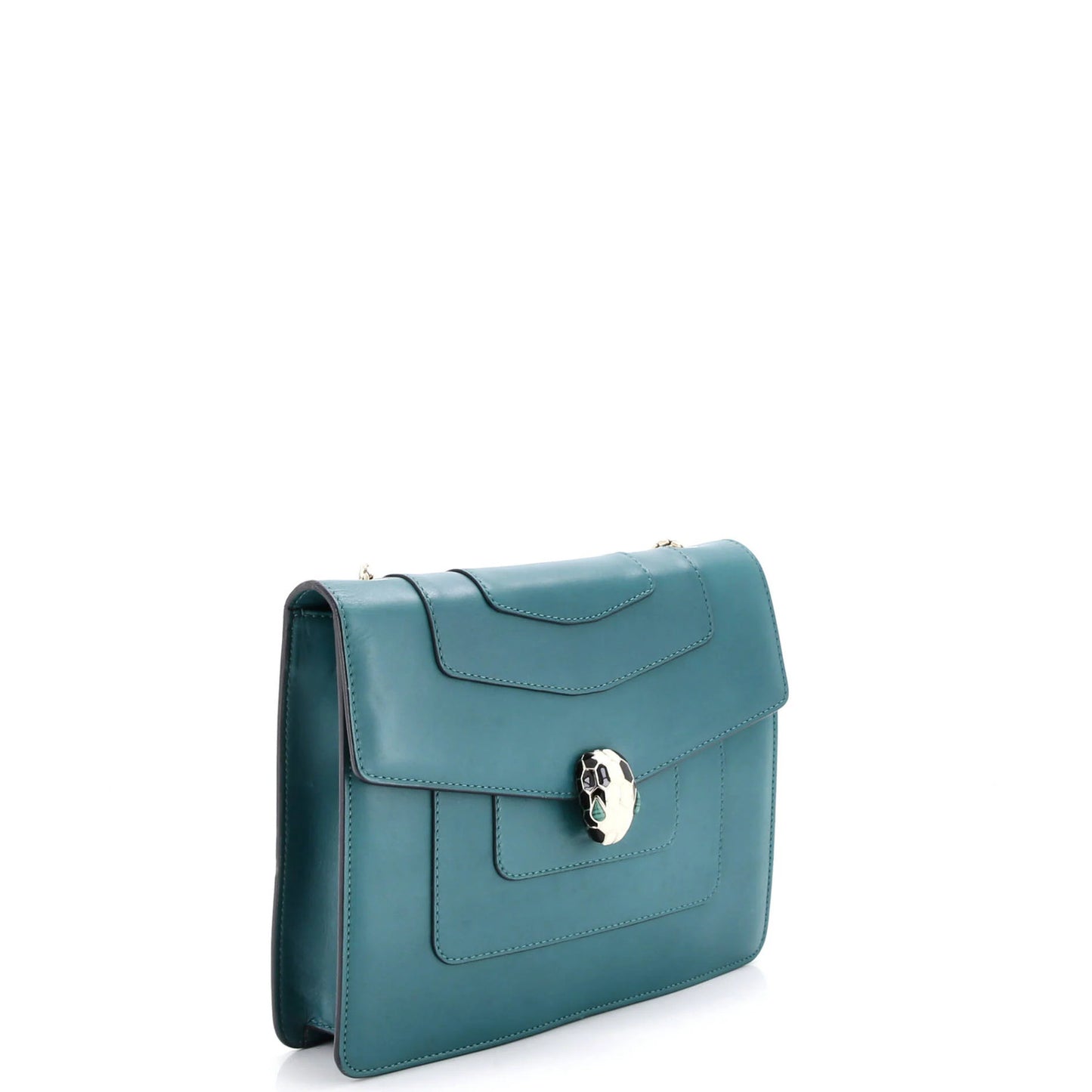 Bvlgari Serpenti Forever Square Shoulder Bag Leather Medium