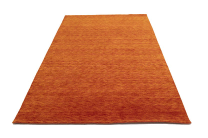 Orange Red Solid Design Hand-Loomed 6X9 Gabbeh