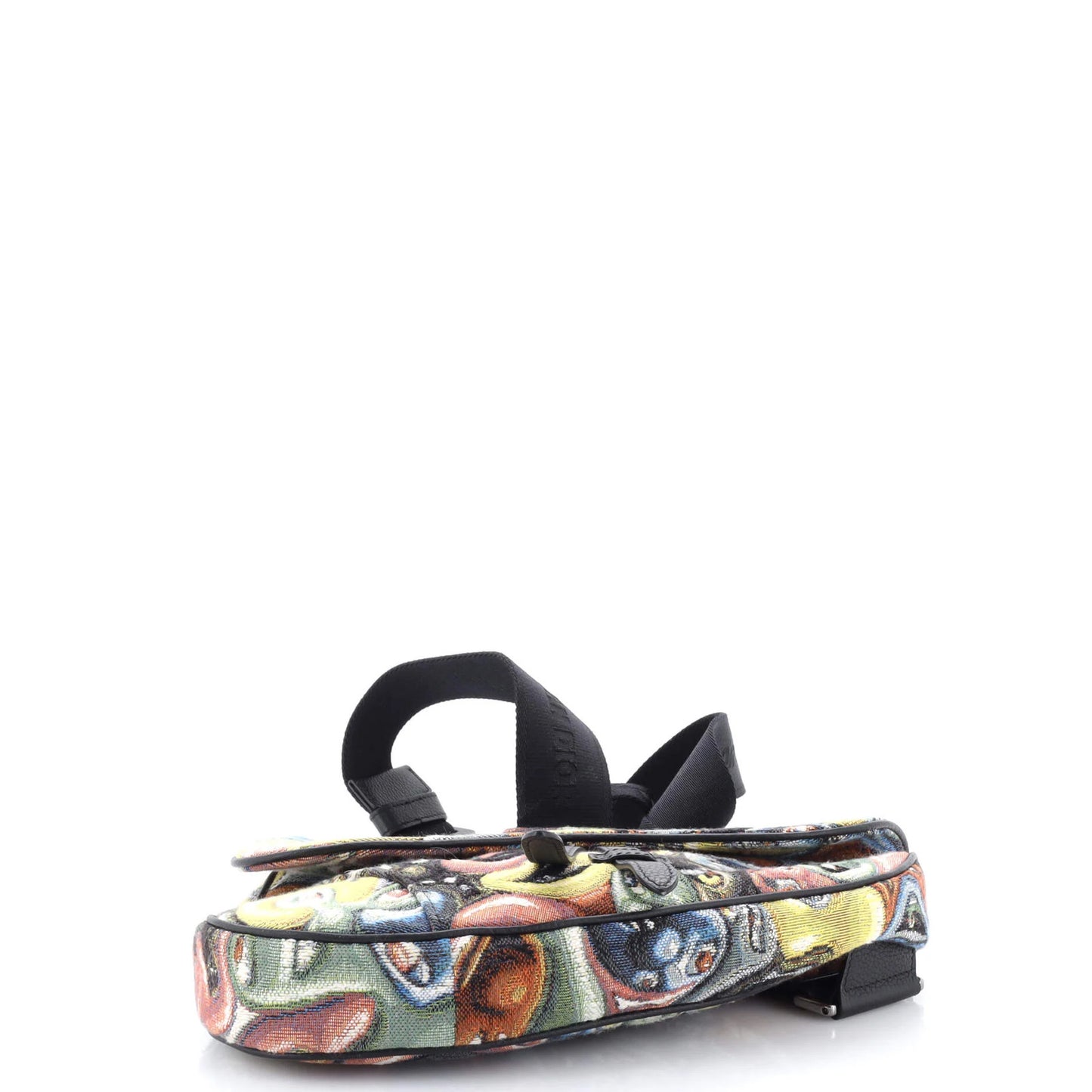 Christian Dior Kenny Scharf Saddle Crossbody Bag Jacquard