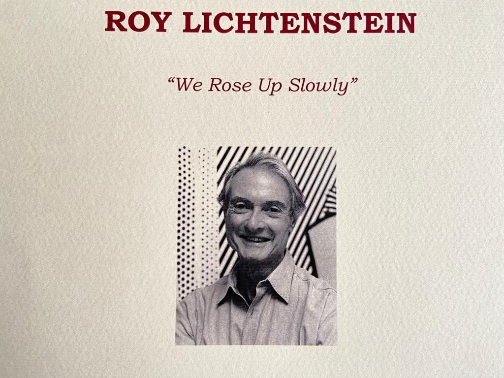 Roy Lichtenstein Lithograph Coa Signed Op Numbered Certified +