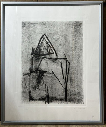 Authentic Rare Italian Master Giuseppe Santomaso Aquatint Print Signed Framed