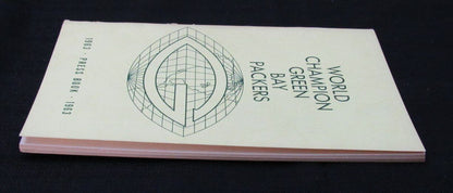 Vintage 1963 World Champion Green Bay Packers