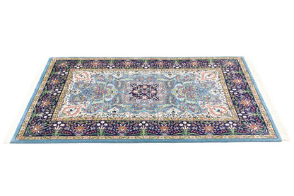 Handmade Kirman Oriental Rug Classic Floral
