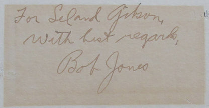 Bobby Jones Golf Pro Signed/Inscribed 26.5X23