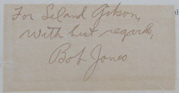 Bobby Jones Golf Pro Signed/Inscribed 26.5X23