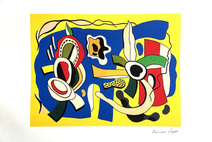 Fernand-Lger Lithograph Coa Signed Numbered Hand Published