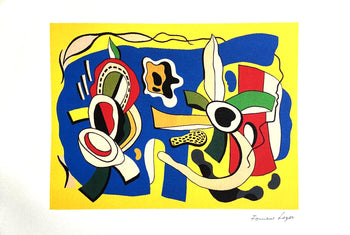 Fernand-Lger Lithograph Coa Signed Numbered Hand Published