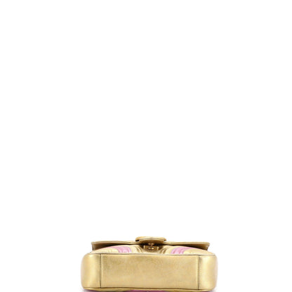 Gucci Gg Marmont Flap Bag Matelasse Leather Small