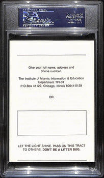 Muhammad Ali Signed/Autographed 3.5X5 Islamic Tract Psa/Dna 193432