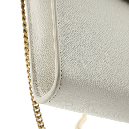 Saint Laurent Cassandra Chain Wallet Leather Mini