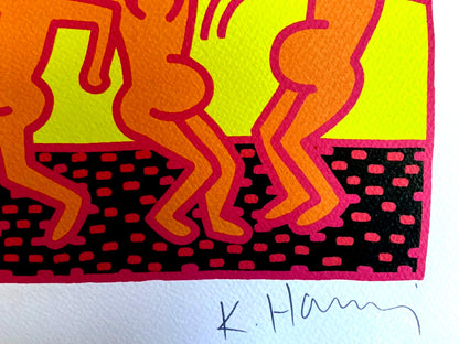 Keith Haring Lithograph Certified Coa Signed Numbered 180 Ex