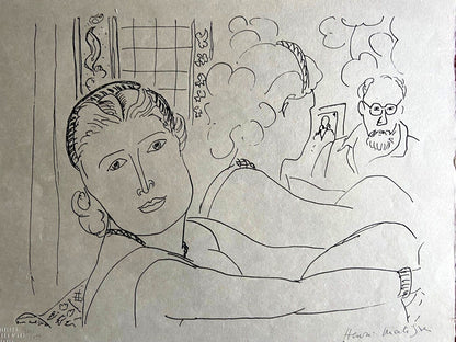 Henri Matisse Lithograph Coa Contract Signed By Hand Numbered In Pencil