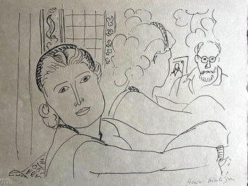 Henri Matisse Lithograph Coa Contract Signed By Hand Numbered In Pencil