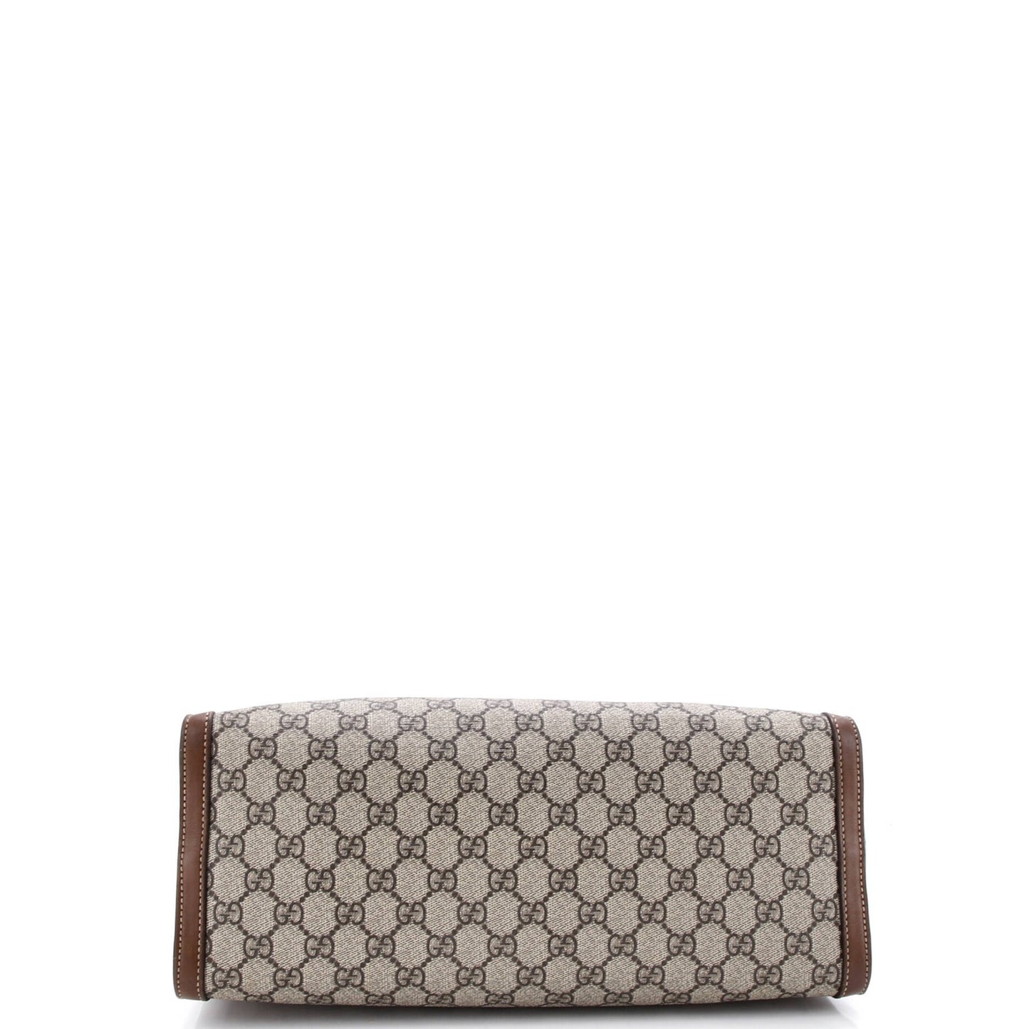 Gucci Padlock Chain Tote Gg Coated Canvas With Leather Medium