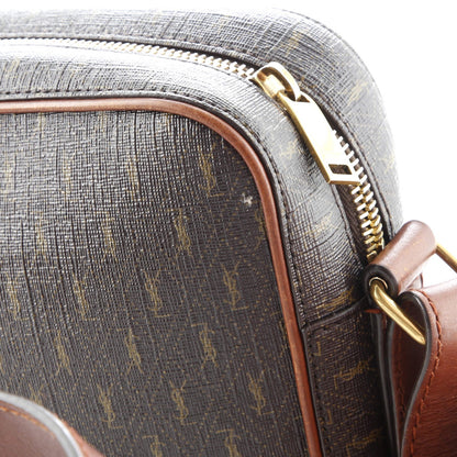 Saint Laurent Le Monogramme Camera Bag Monogram All Over Coated Canvas