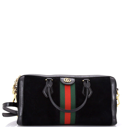 Gucci Ophidia Boston Bag Suede Medium